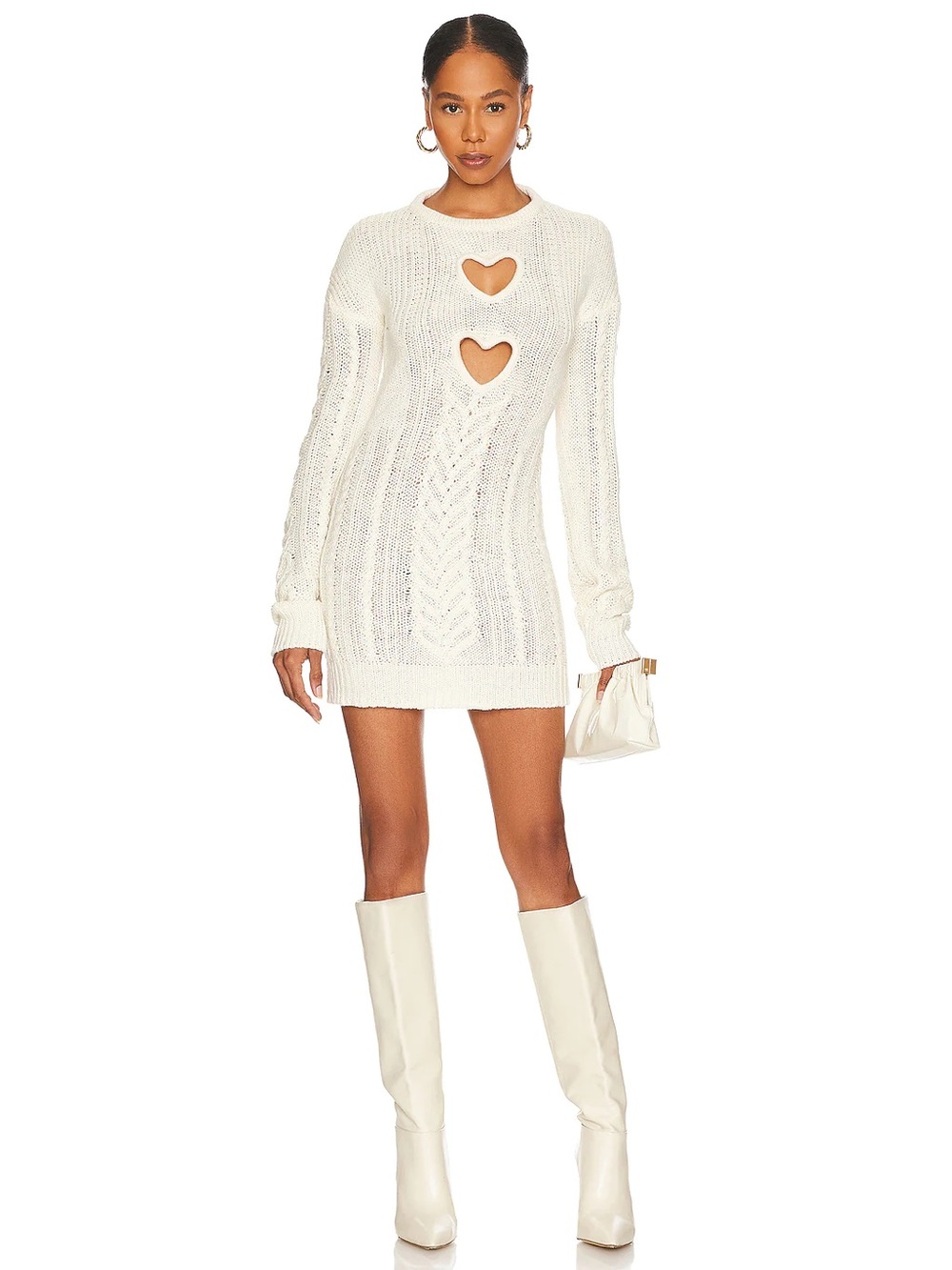 For Love & Lemons Vera Heart Cut Out Dress size Medium
